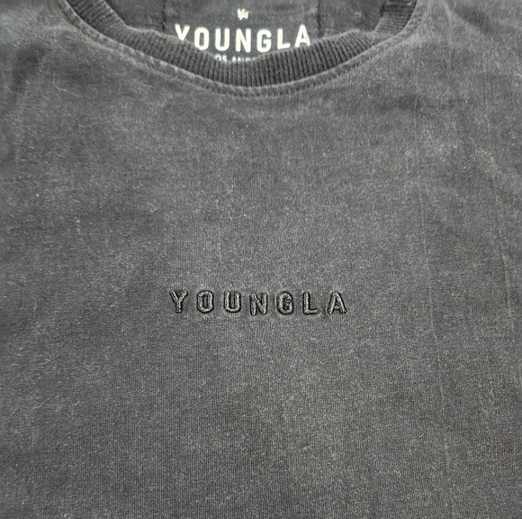 YoungLA Black Essential Jacked Tees Shirt - Picture 1 of 6